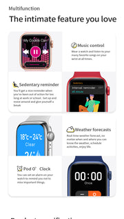 Smartwatch con llamadas Bluetooth y cargador inalámbrico NFC
