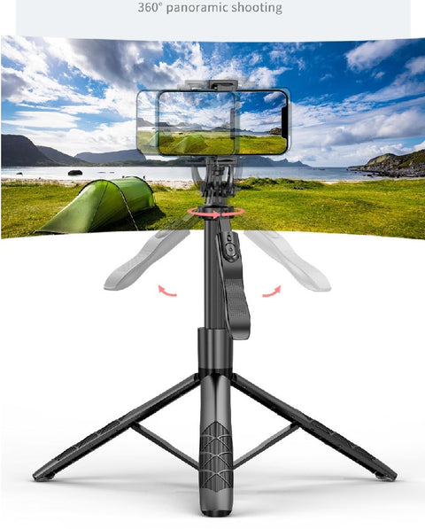 Gimbal inteligente de 360° con seguimiento facial automático, estabilizador para video, vlogs y transmisión en vivo, trípode