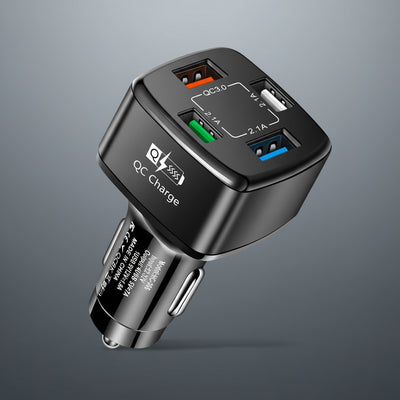 Chargeur de voiture 1 à 4 prises allume - cigare - WorldElectronic