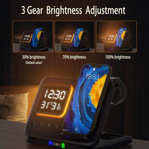 Chargeur sans fil 5 en 1 - WorldElectronic
