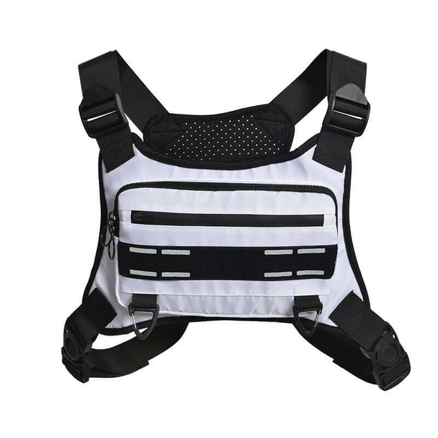 Bolsa de pecho ajustable y transpirable para teléfono.