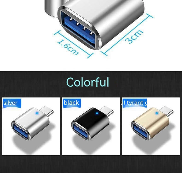 Adaptador USB tipo C a USB