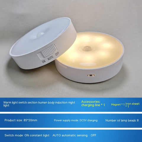 Nueva luz nocturna LED con detección de movimiento y carga USB