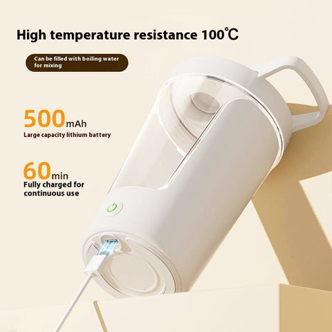 Mezclador eléctrico de proteína en polvo de 450 ml, agitador automático