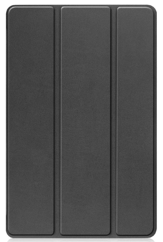 Leather iPad Case – Premium Solid Color Protective Cover in sleek black design.