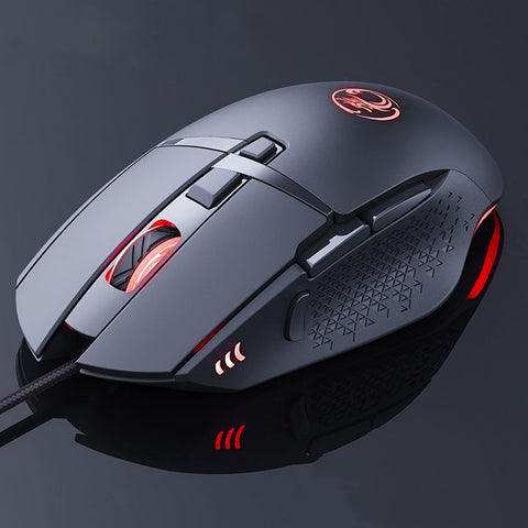 Ratón silencioso para juegos con luz RGB de colores