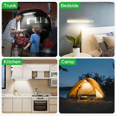 Lampe à détection intelligente avec chargeur USB, veilleuse pour armoire - WorldElectronic