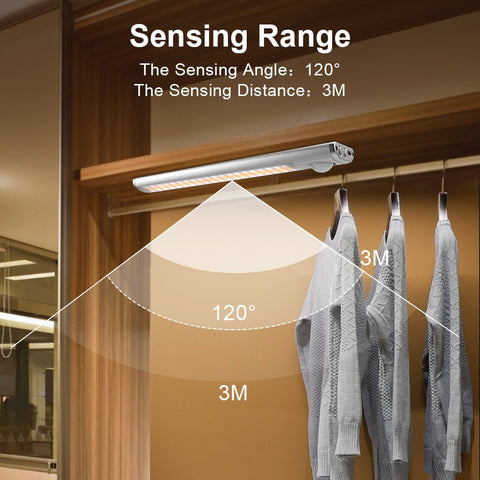 Lampe à détection intelligente avec chargeur USB, veilleuse pour armoire - WorldElectronic