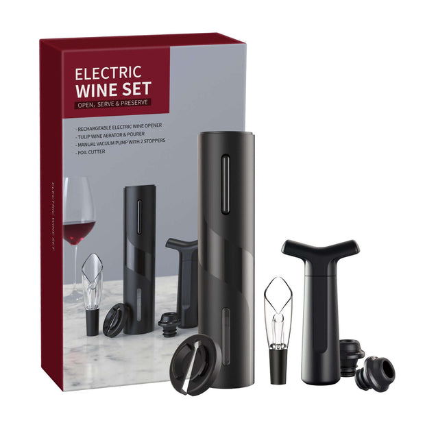 Abridor de botellas de vino electrónico recargable por USB
