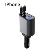 USB and TYPE-C car charger / 180 degrees