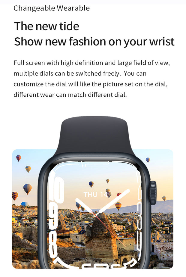 Smartwatch con llamadas Bluetooth y cargador inalámbrico NFC