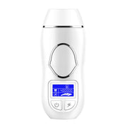 IPL laser hair removal device with LCD screen, designed for painless hair removal at home.