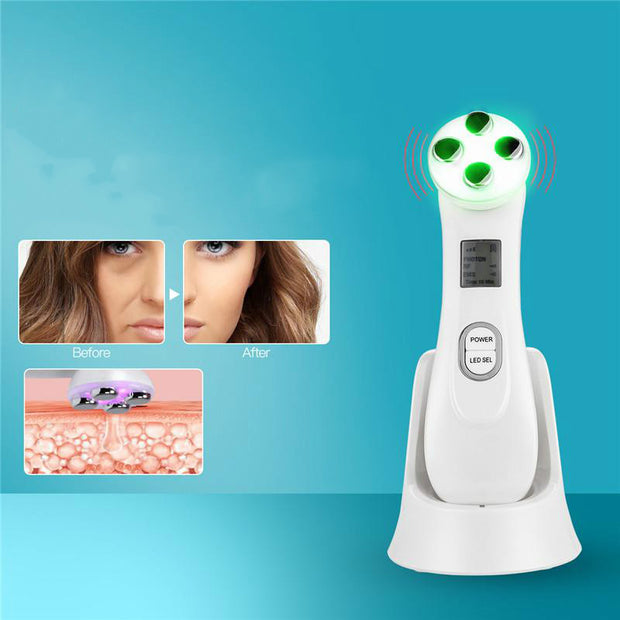 Beauty device for skin rejuvenation by LED photons