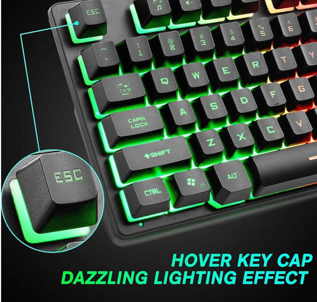 Teclado mecánico para juegos RGB
