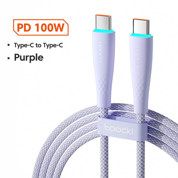 Cable USB tipo C, carga rápida