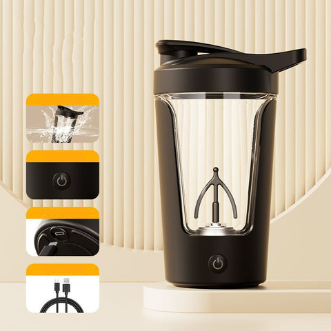 Mezclador eléctrico de proteína en polvo de 350 ml, agitador automático