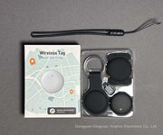 Waterproof Anti-Lost Tracker package showing wireless tags and accessories for easy tracking and locating items.