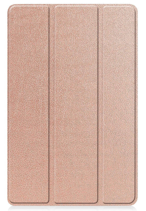 Leather iPad Case – Premium Solid Color Protective Cover in elegant rose gold design.