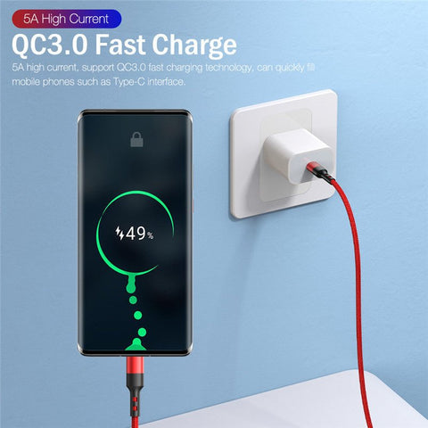 Câble USB - C vers USB - C 100 W, câble de charge rapide - WorldElectronic