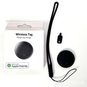 Waterproof Anti-Lost Tracker wireless tag with pouch, compatible with Apple Find My, preventing loss of items and pets.