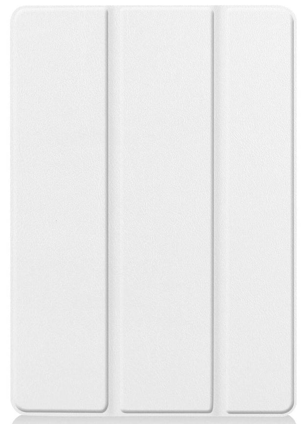 Leather iPad Case – Premium Solid Color Protective Cover in white, offering stylish protection for your device.