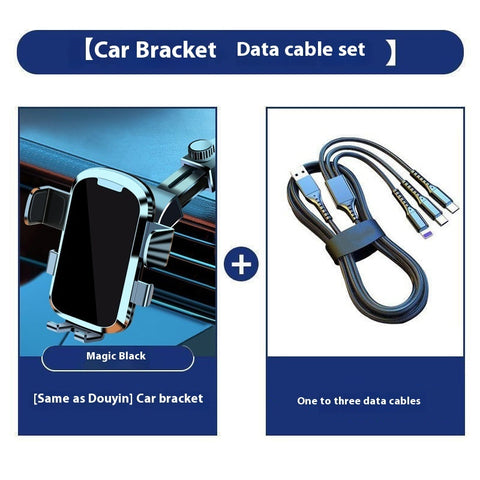 Soporte de teléfono para coche con ventosa retráctil