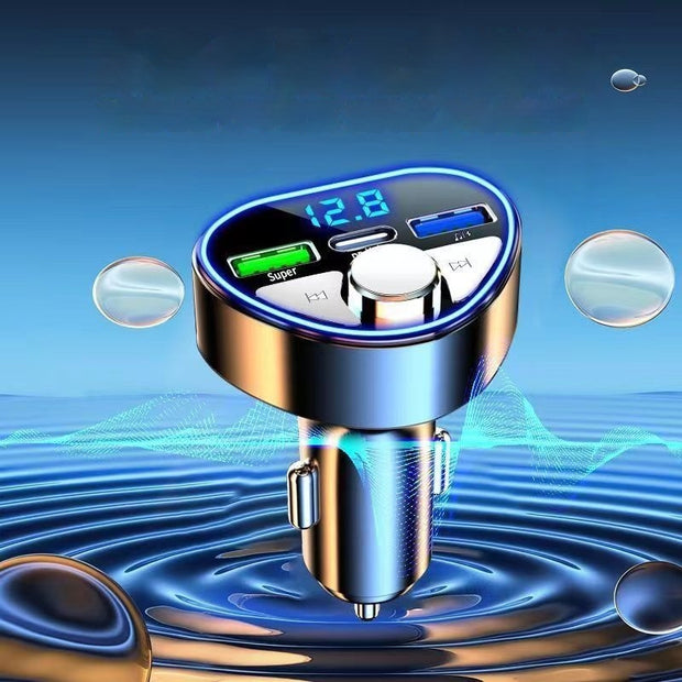 Receptor Bluetooth para coche, reproductor y cargador de móvil