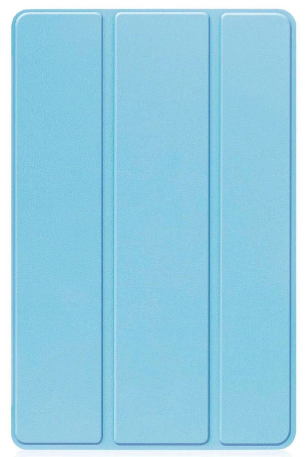 Leather iPad Case – Premium Solid Color Protective Cover in blue color, showcasing elegant design and durability.