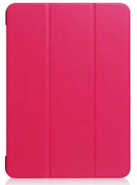 Leather iPad Case in vibrant pink color, offering stylish protection for your device against daily wear.