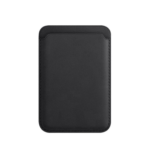 Cartera magnética de cuero de lujo con tarjetero Magsafe