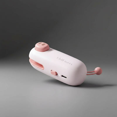 Mini rechargeable bag sealer in a compact and cute design, perfect for sealing bags and keeping food fresh.