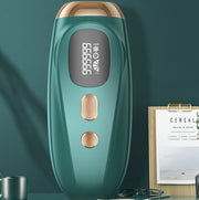 IPL laser hair removal device with digital display for efficient hair removal and skin care.