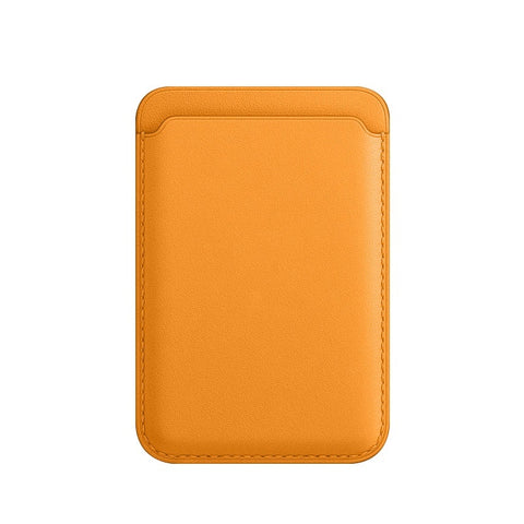 Cartera magnética de cuero de lujo con tarjetero Magsafe
