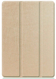 Leather iPad Case – Premium Solid Color Protective Cover in elegant beige finish.