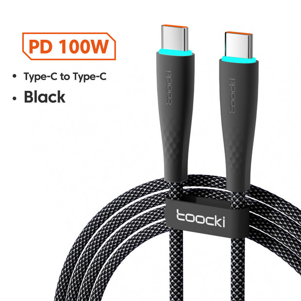 Cable USB tipo C, carga rápida
