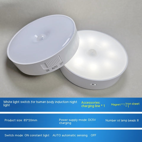 Nueva luz nocturna LED con detección de movimiento y carga USB