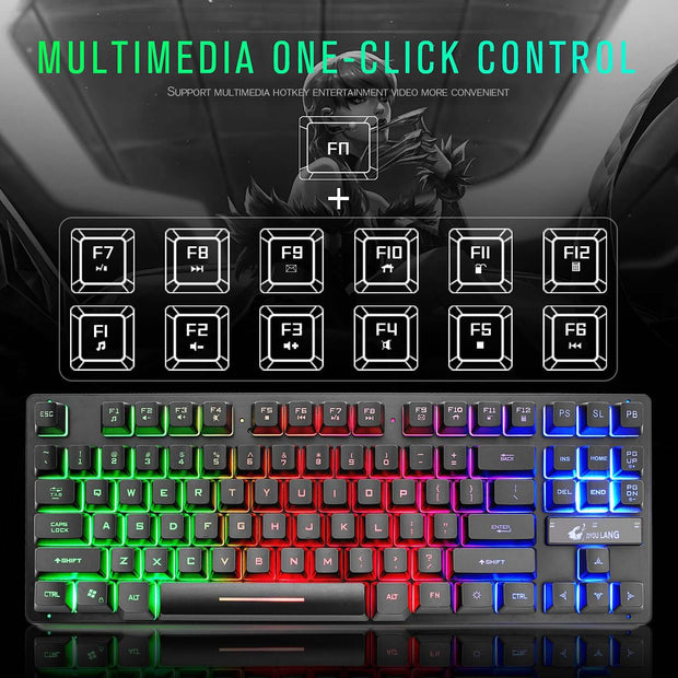 Teclado mecánico para juegos RGB
