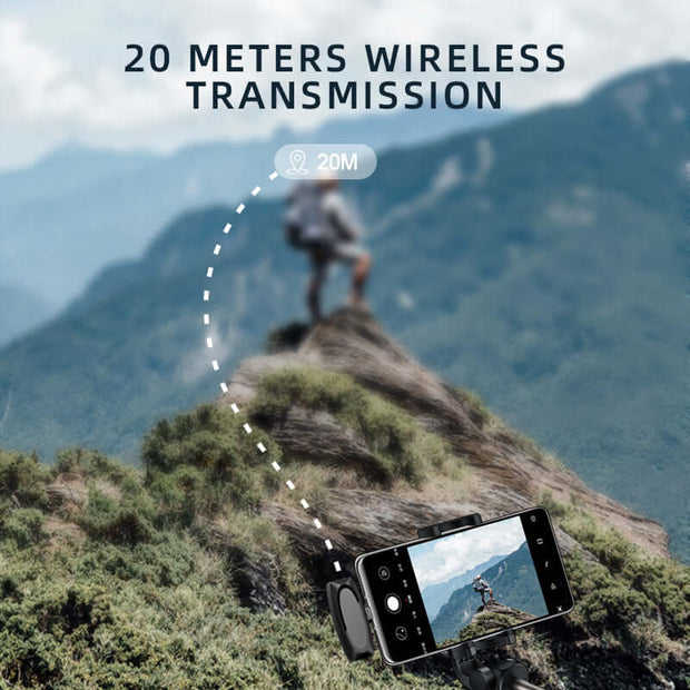Wireless Lavalier Microphone enables 20 meters wireless transmission for clear audio capture in outdoor settings.