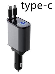 USB and TYPE-C car charger / 180 degrees