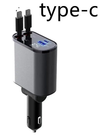 USB and TYPE-C car charger / 180 degrees