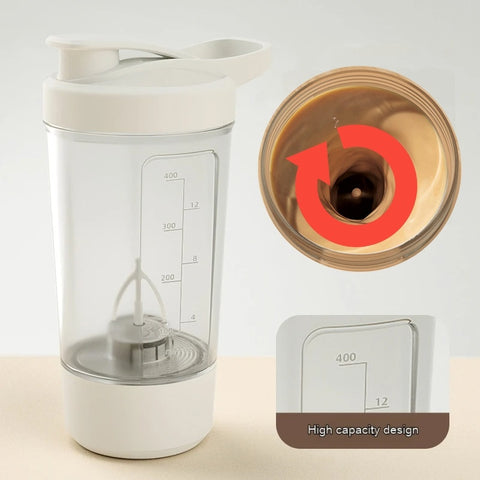Mezclador eléctrico de proteína en polvo de 350 ml, agitador automático