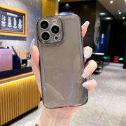 Transparent iPhone Case displaying crystal clear design for iPhone models, showcasing anti-drop protection.