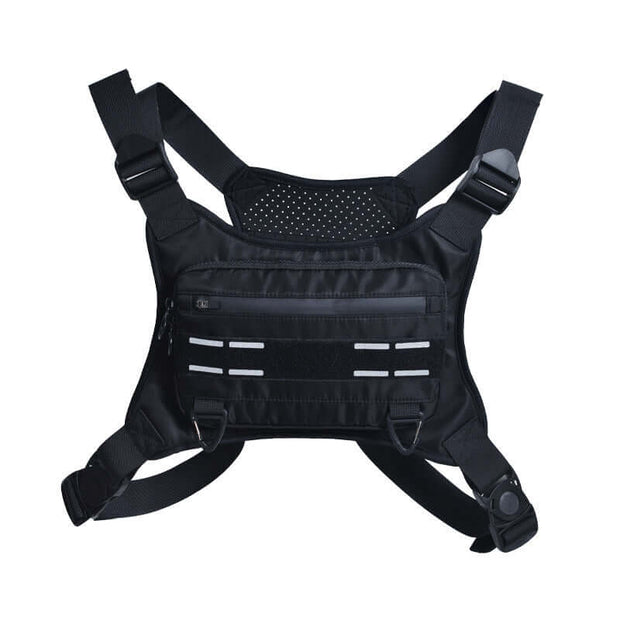 Bolsa de pecho ajustable y transpirable para teléfono.