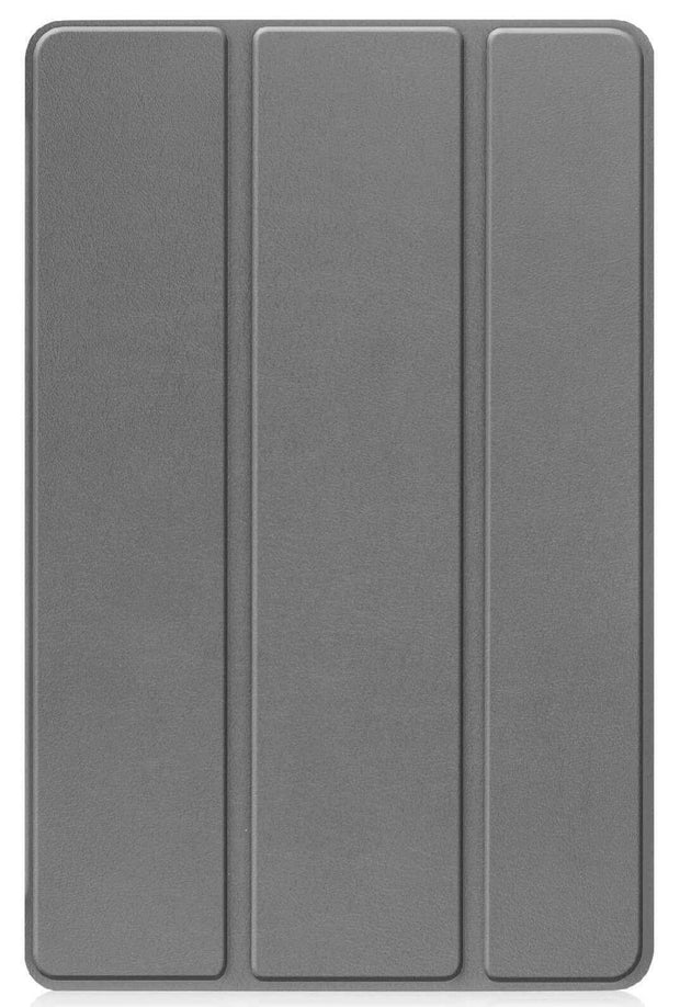Leather iPad Case – Premium Solid Color Protective Cover in grey, stylish and durable for iPad protection