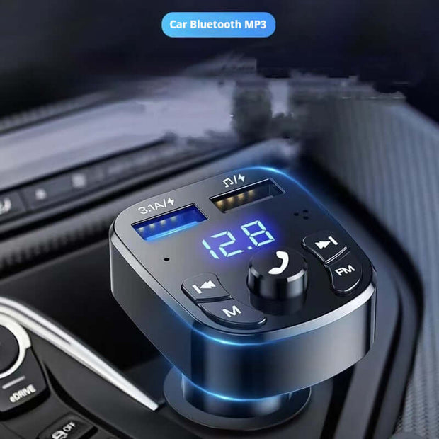 Receptor Bluetooth para coche, reproductor y cargador de móvil