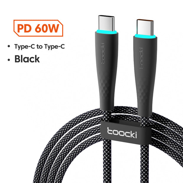 Cable USB tipo C, carga rápida