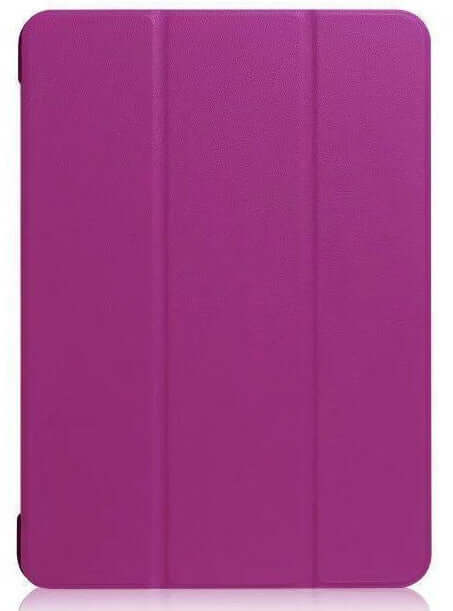 Leather iPad Case – Premium Solid Color Protective Cover in elegant purple shade.