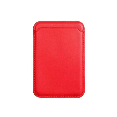 Cartera magnética de cuero de lujo con tarjetero Magsafe