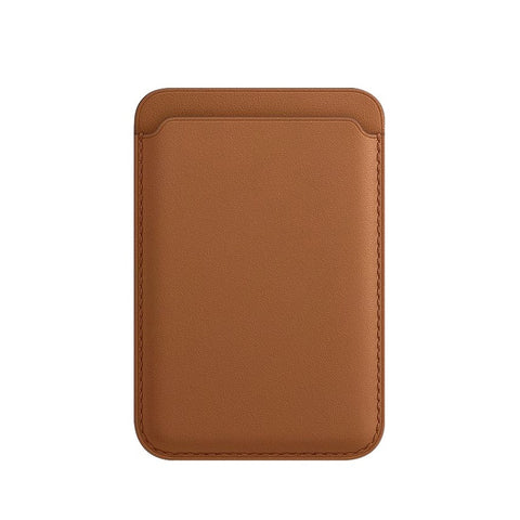 Cartera magnética de cuero de lujo con tarjetero Magsafe