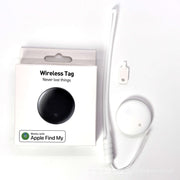 Waterproof Anti-Lost Tracker packaging with wireless tag, compatible with Find My app for tracking belongings.